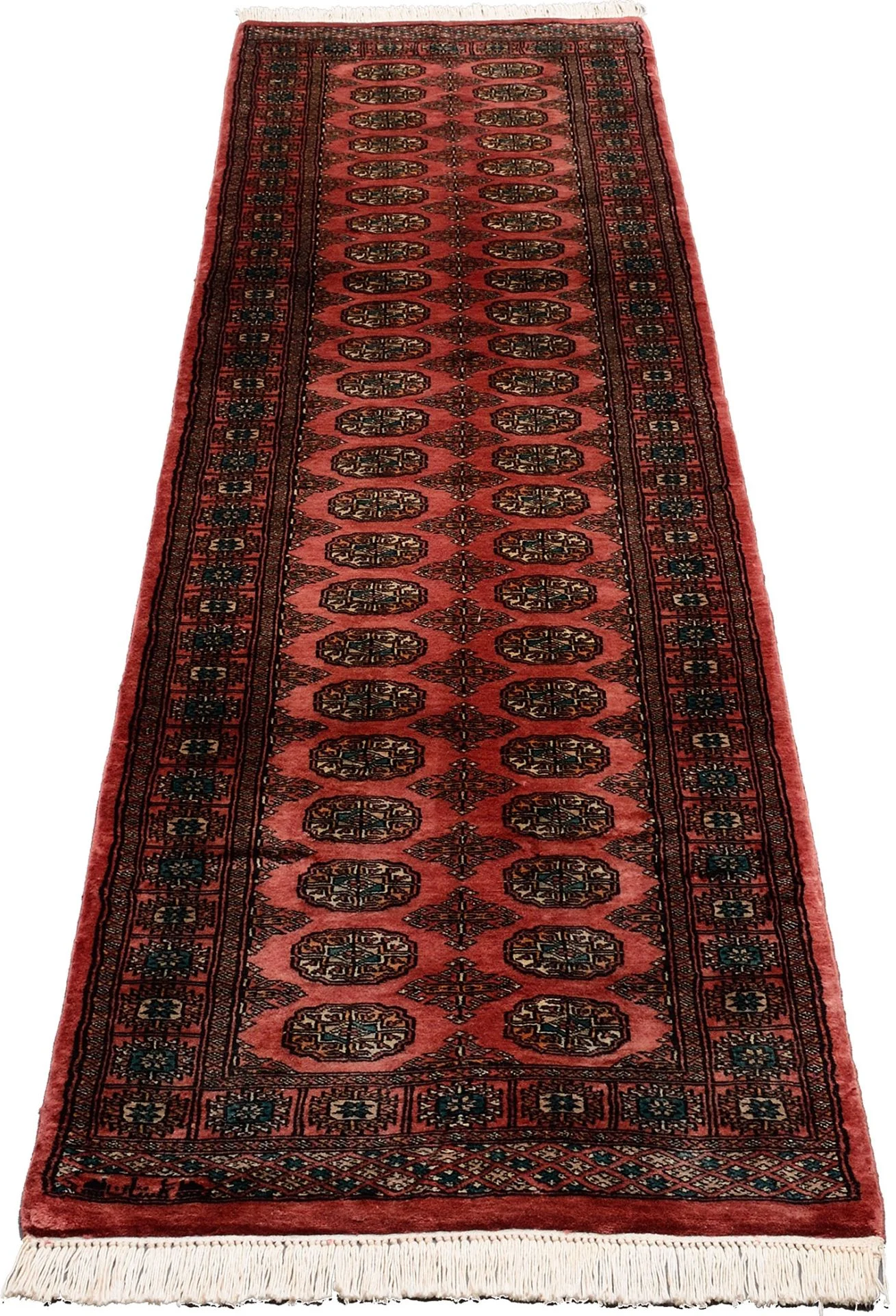 Alternative view of Hand-Knotted Pakistani Rug, 81 × 322 cm, Wool