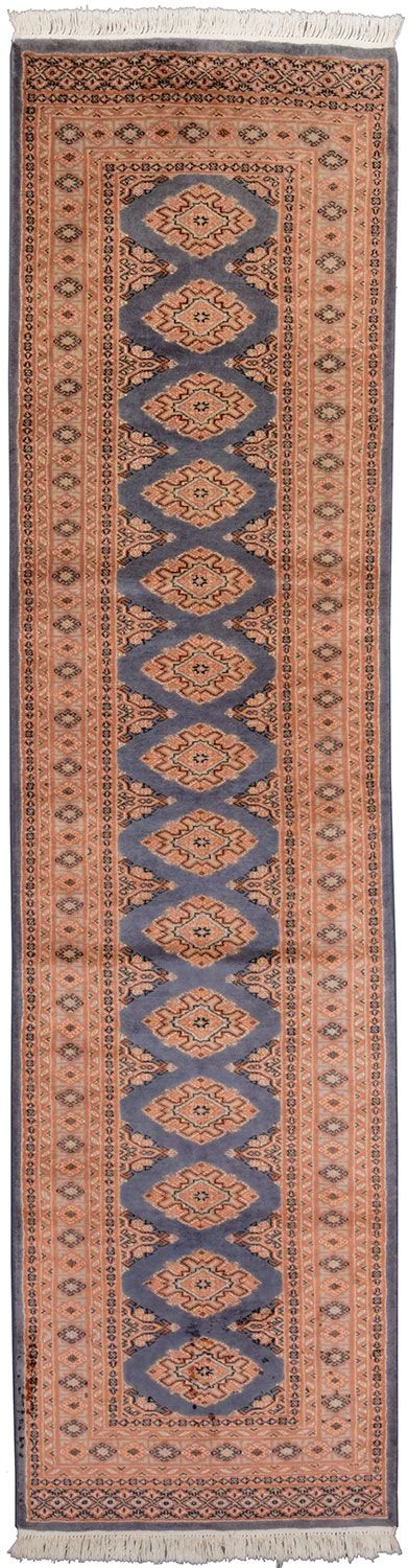 Hand-Knotted Pakistani Rug, 78 × 304 cm, Wool