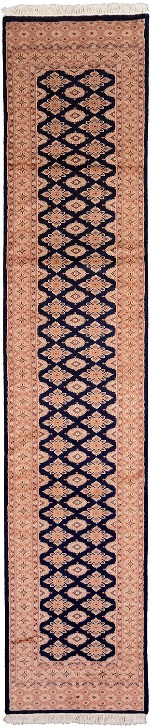 Hand-Knotted Pakistani Rug, 79 × 378 cm, Wool