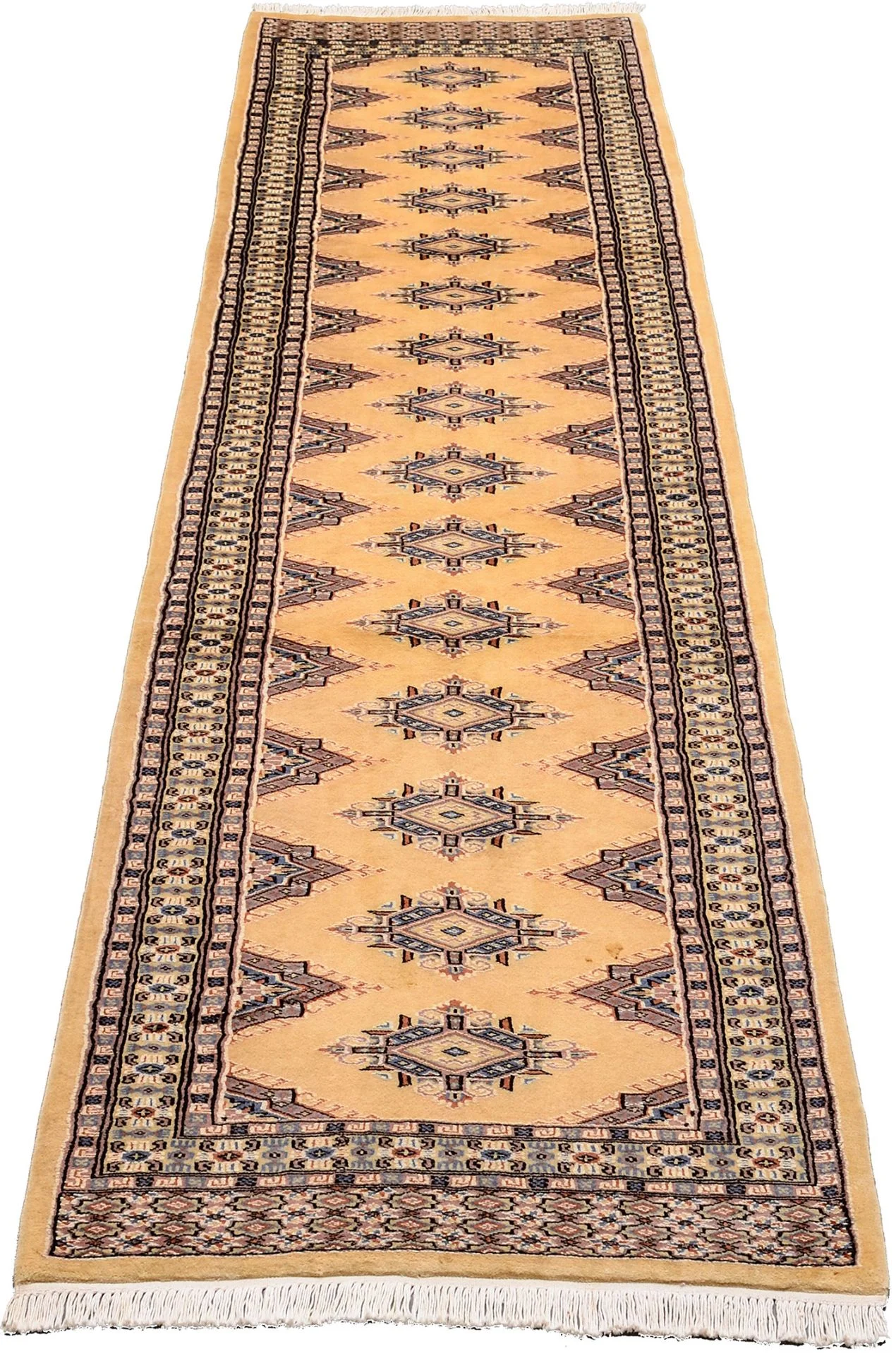 Alternative view of Pakistani Rug 82 × 341 cm in Wool, hand-knotted
