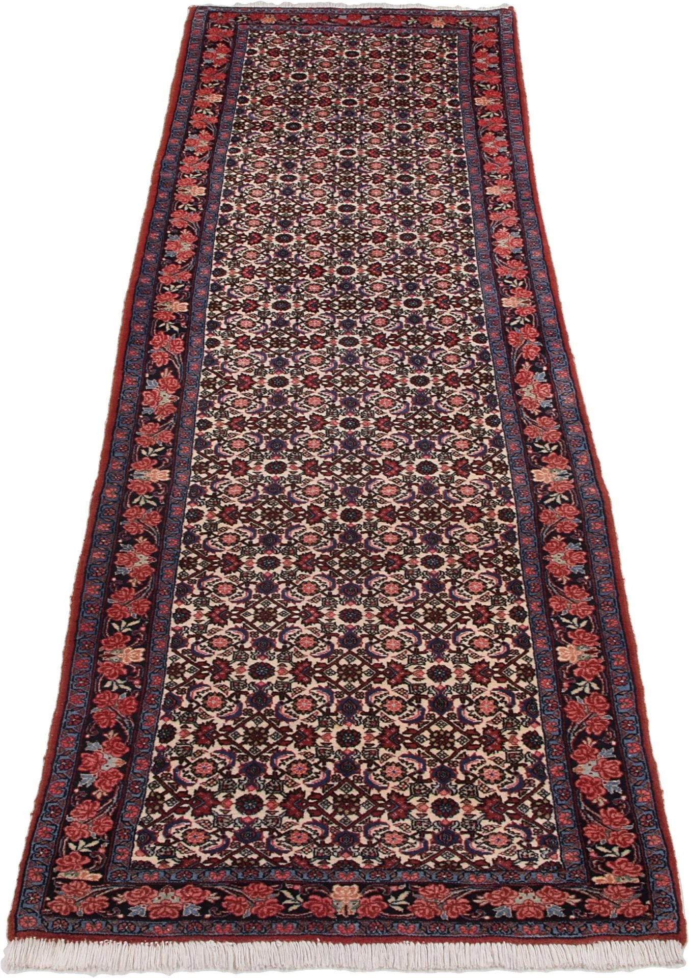 Alternative view of Bijar Persian Rug 90 × 297 cm in Wool, hand-knotted