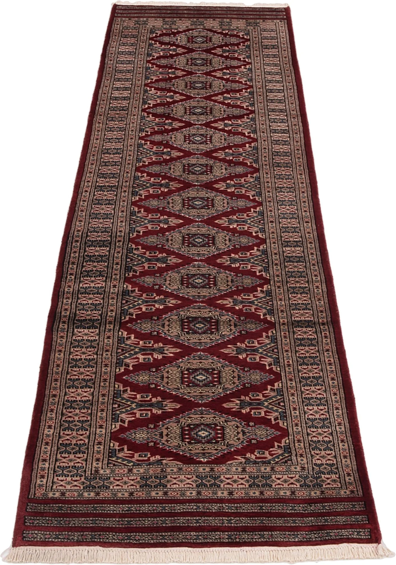 Alternative view of Hand-Knotted Pakistani Rug, 79 × 300 cm, Wool