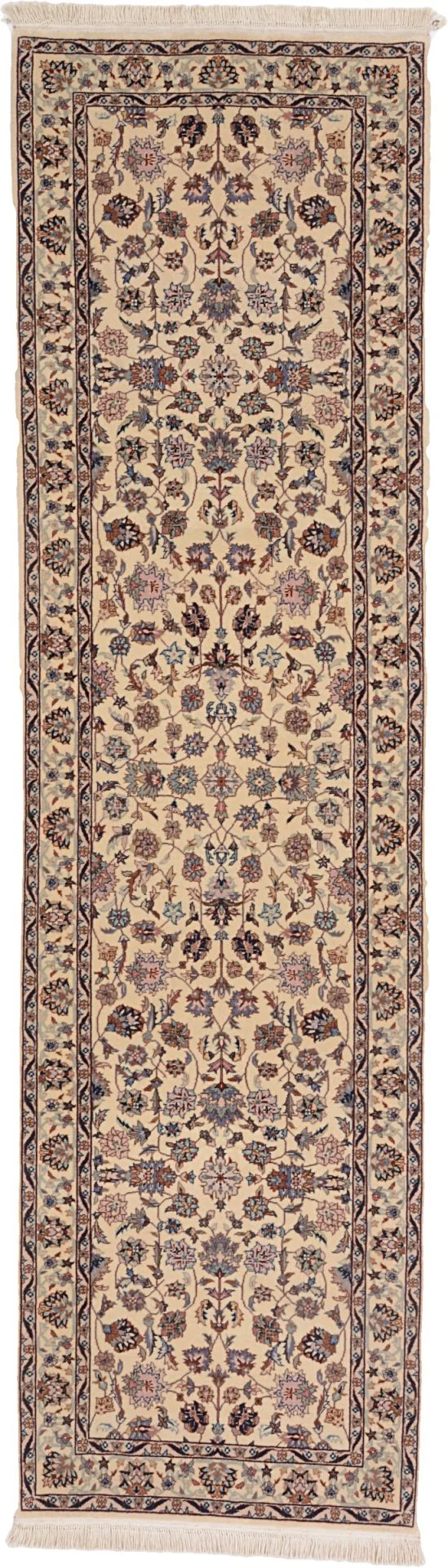 Wool Isfahan Chinese Rug 75 × 280 cm, hand-knotted