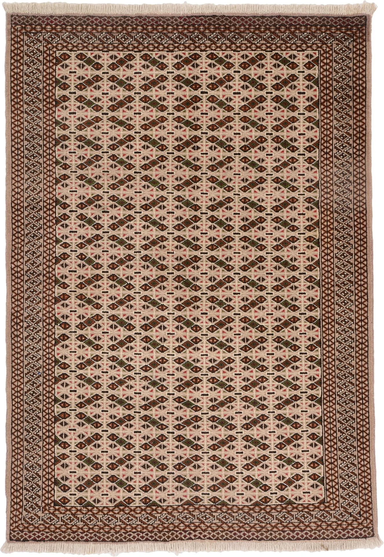 Wool Pakistani Rug 134 × 189 cm, hand-knotted