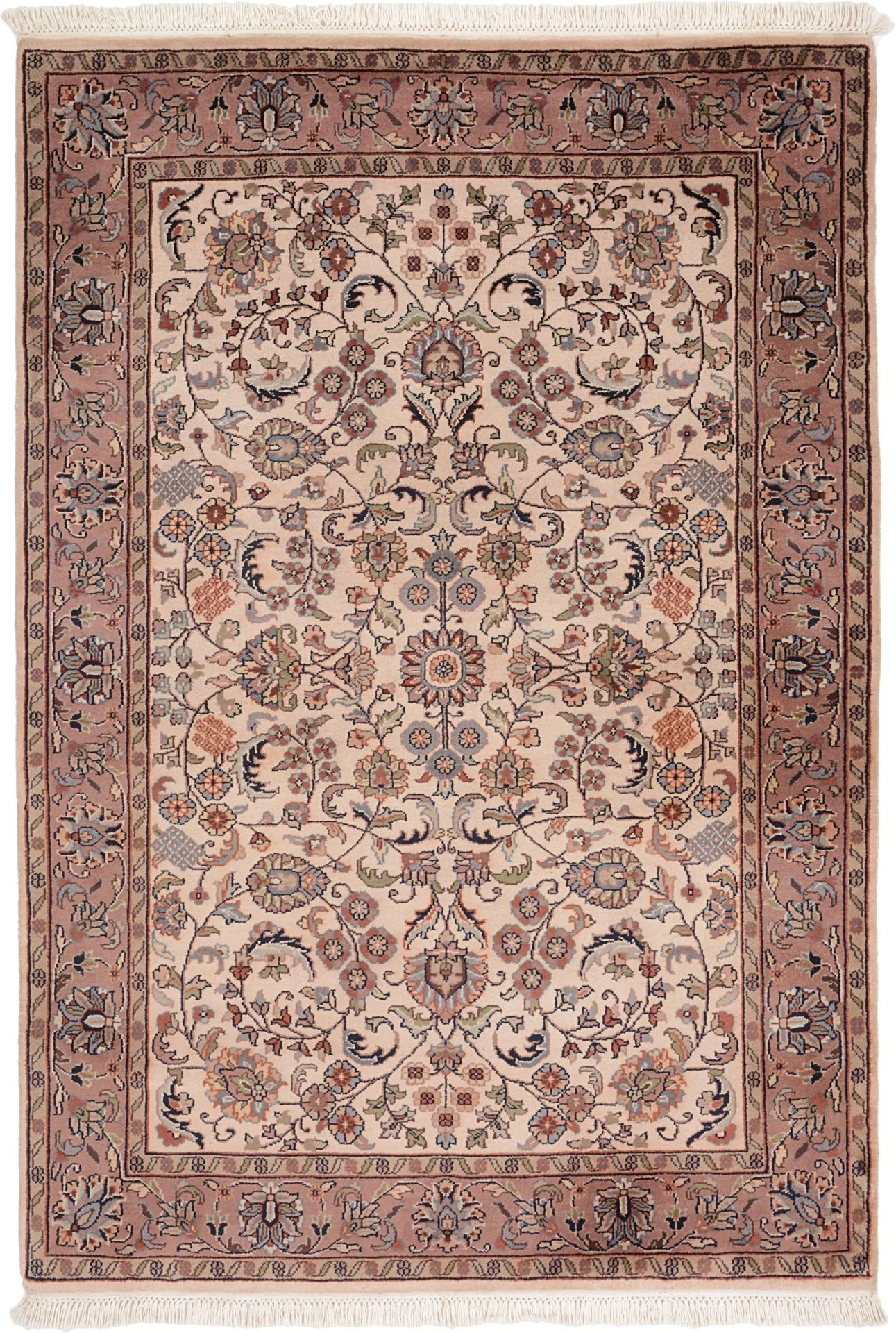 Indian Rug 123 × 179 cm in Wool, hand-knotted