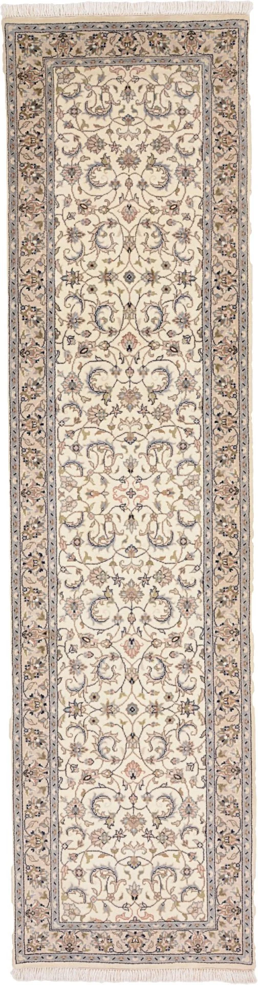 Wool Hereke Indian Rug 73 × 277 cm, hand-knotted