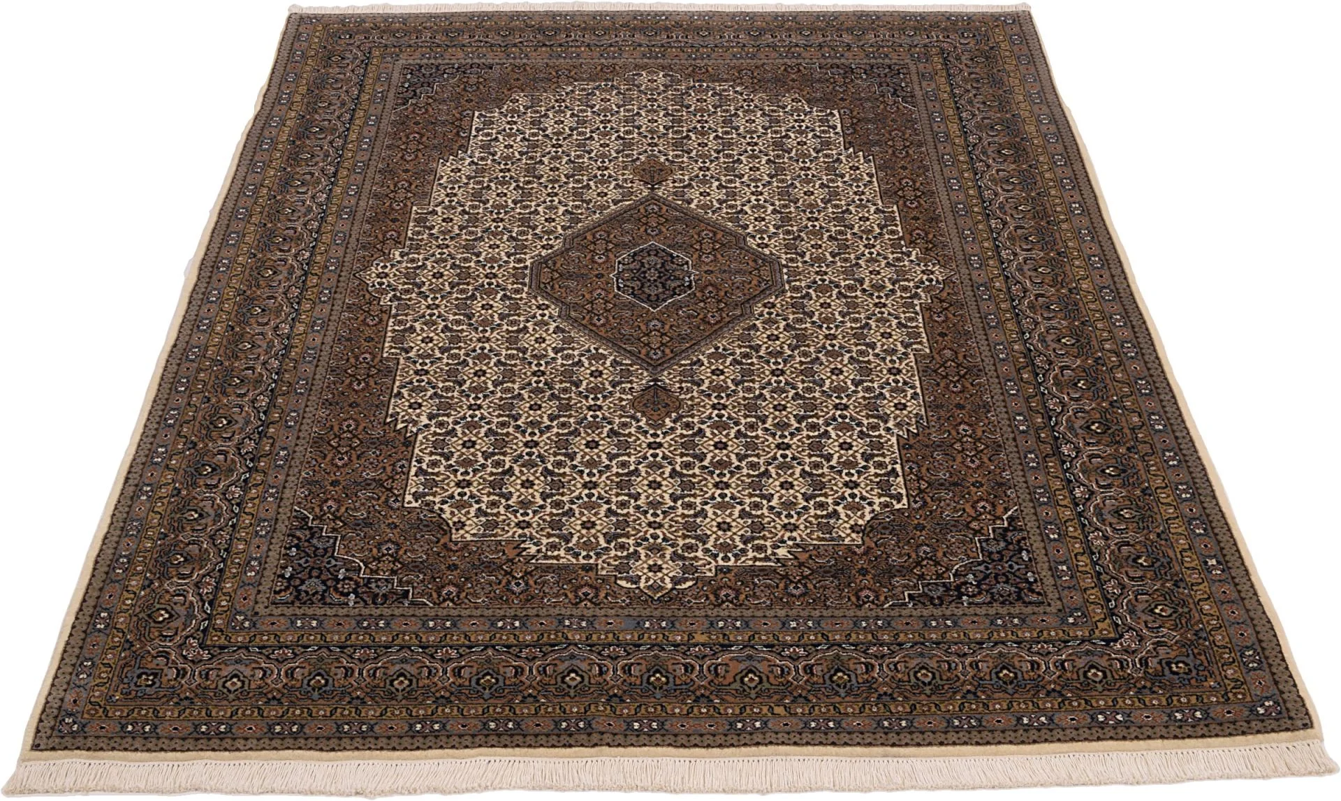 Alternative view of Hand-Knotted Tabriz Indian Rug, 168 × 240 cm, Wool
