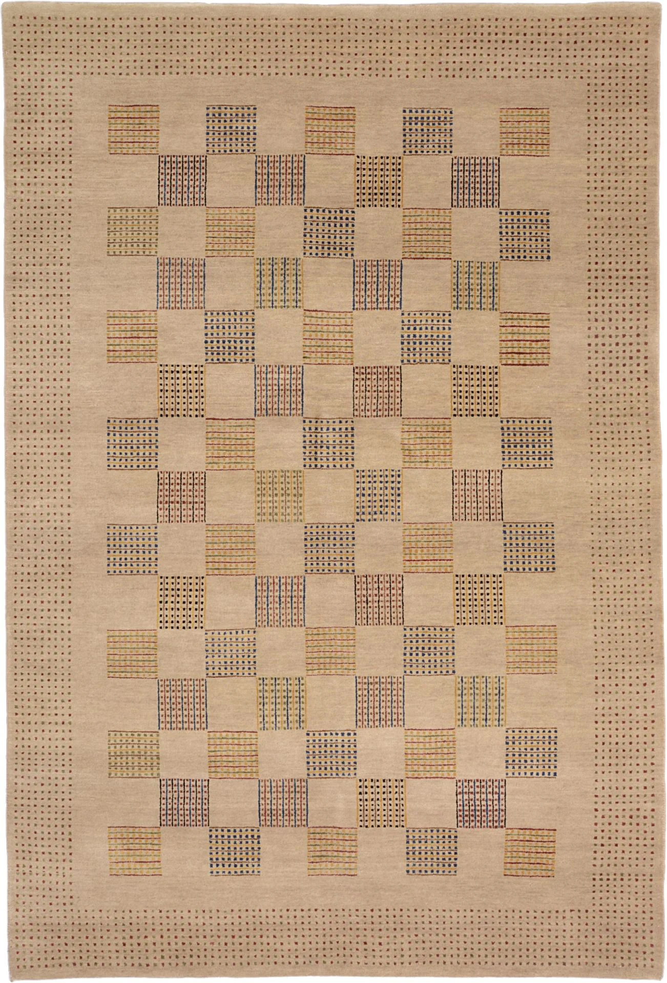 Loribaft Indian Rug 140 × 207 cm in Wool, hand-knotted
