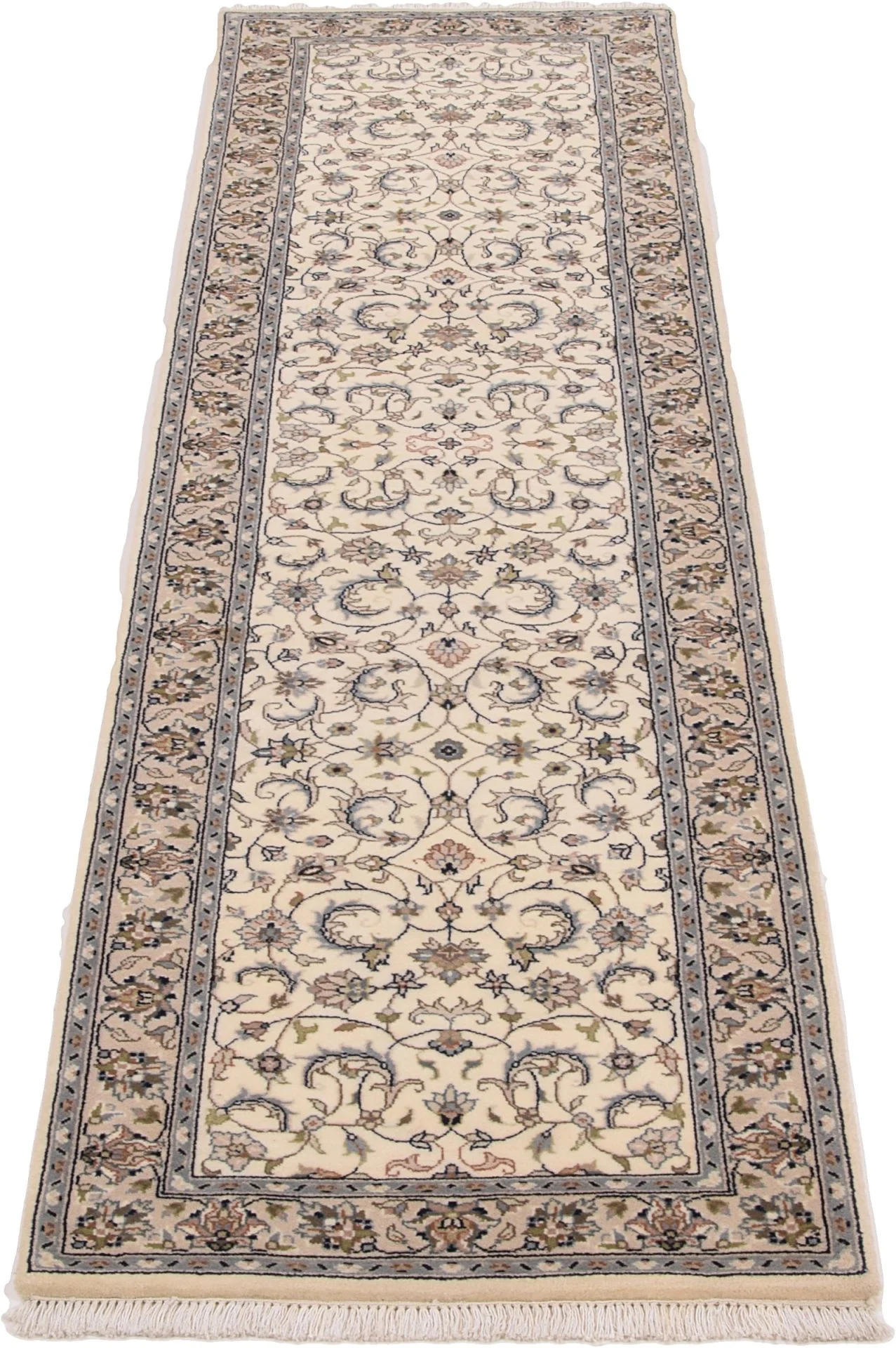Alternative view of Wool Hereke Indian Rug 73 × 277 cm, hand-knotted