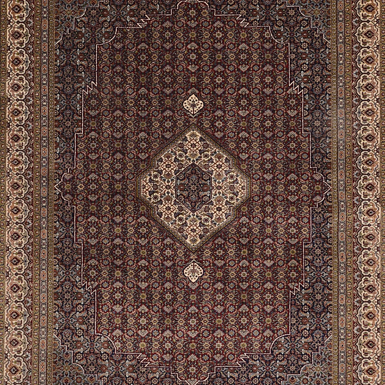 Wool Tabriz Indian Rug 168 × 215 cm, hand-knotted - Image 6