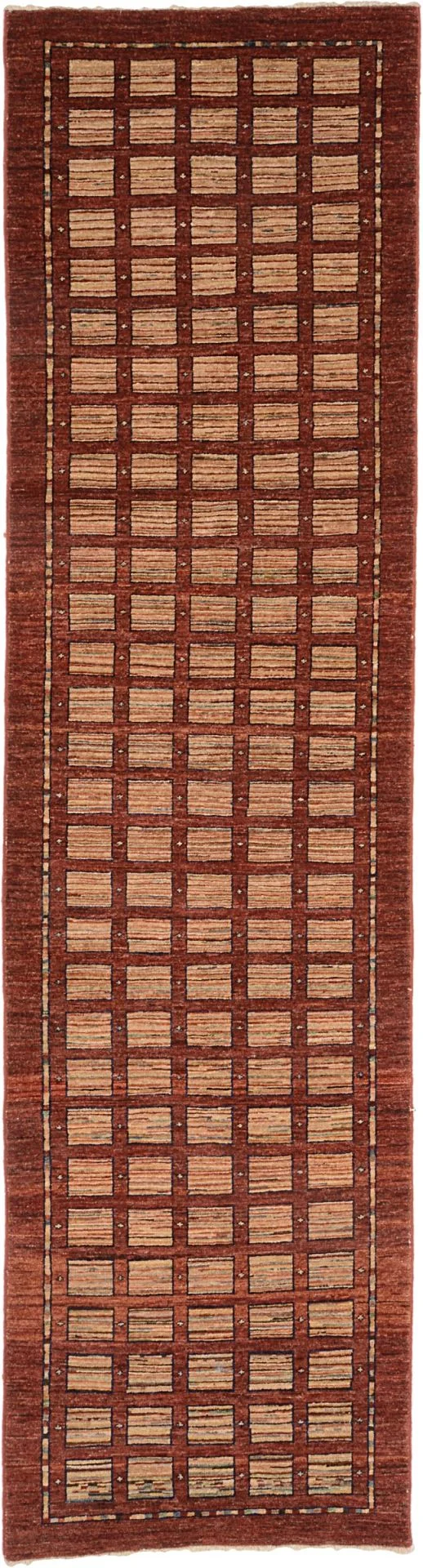Wool Ziegler Afghan Rug 77 × 290 cm, hand-knotted