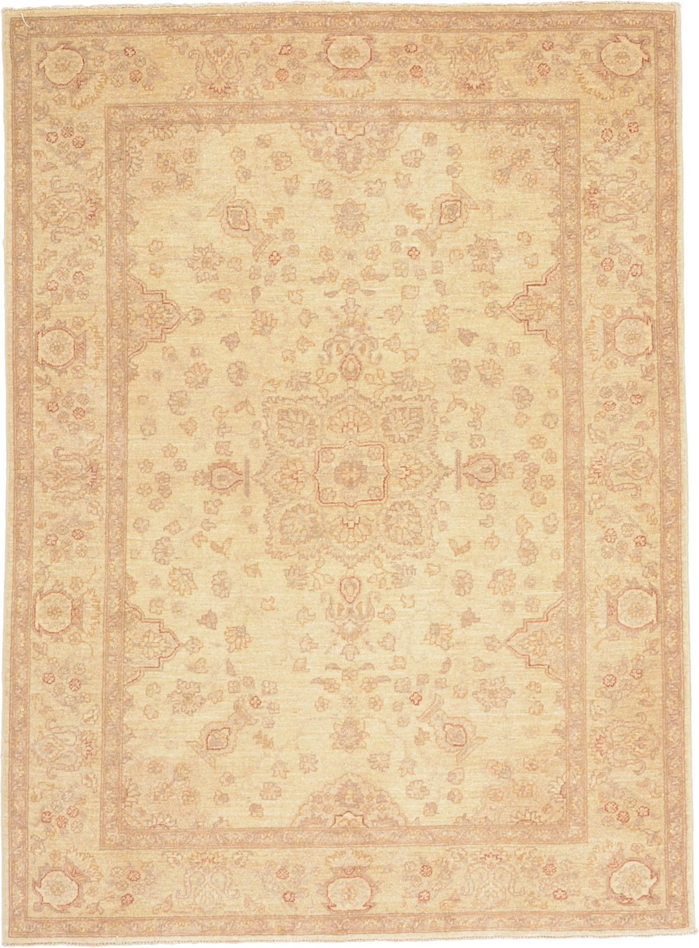 Hand-Knotted Ziegler Pakistani Rug, 123 × 171 cm, Wool