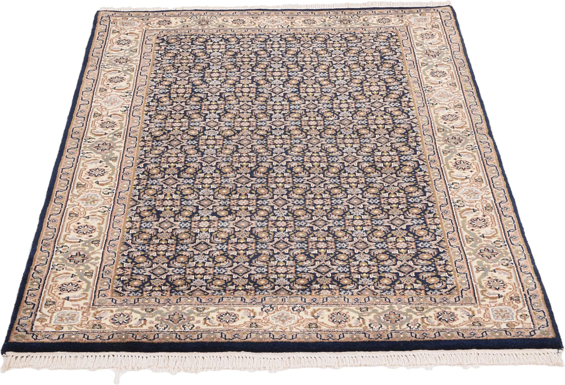 Alternative view of Wool Tabriz Indian Rug 123 × 183 cm, hand-knotted