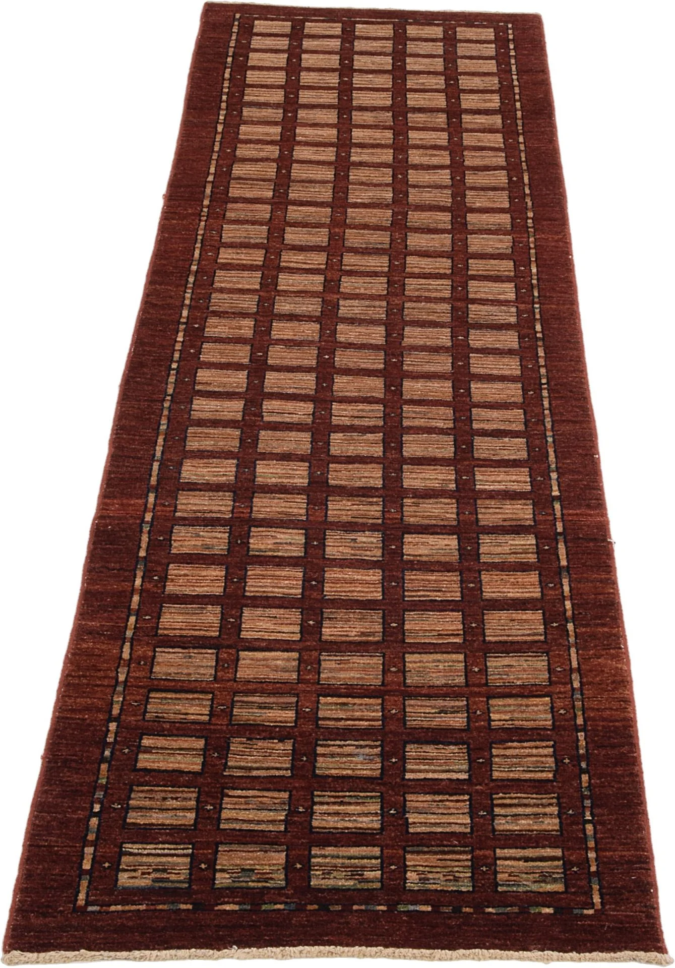 Alternative view of Wool Ziegler Afghan Rug 77 × 290 cm, hand-knotted