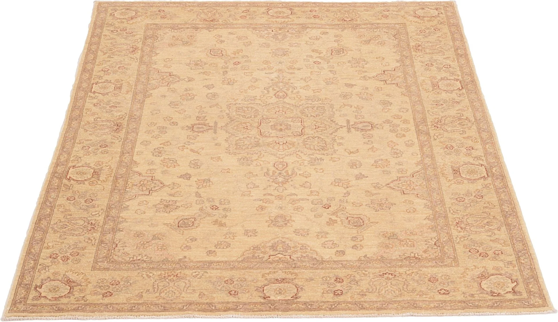 Alternative view of Hand-Knotted Ziegler Pakistani Rug, 123 × 171 cm, Wool
