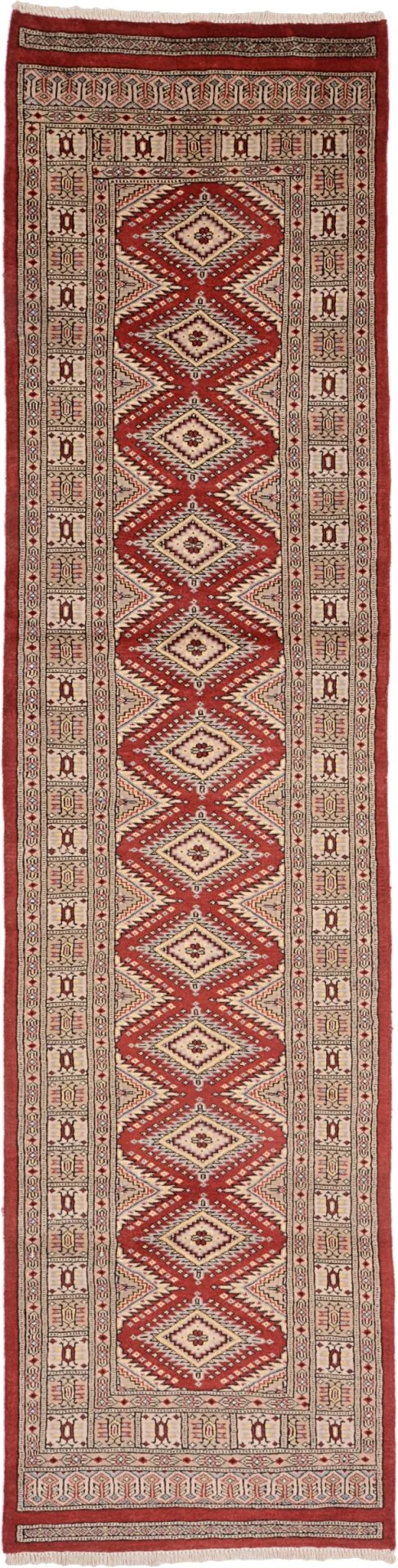 Pakistani Rug 75 × 301 cm in Wool, hand-knotted