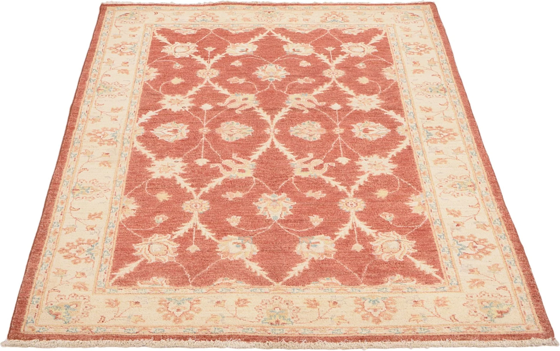 Wool Ziegler Pakistani Rug 139 × 208 cm, hand-knotted - Image 3