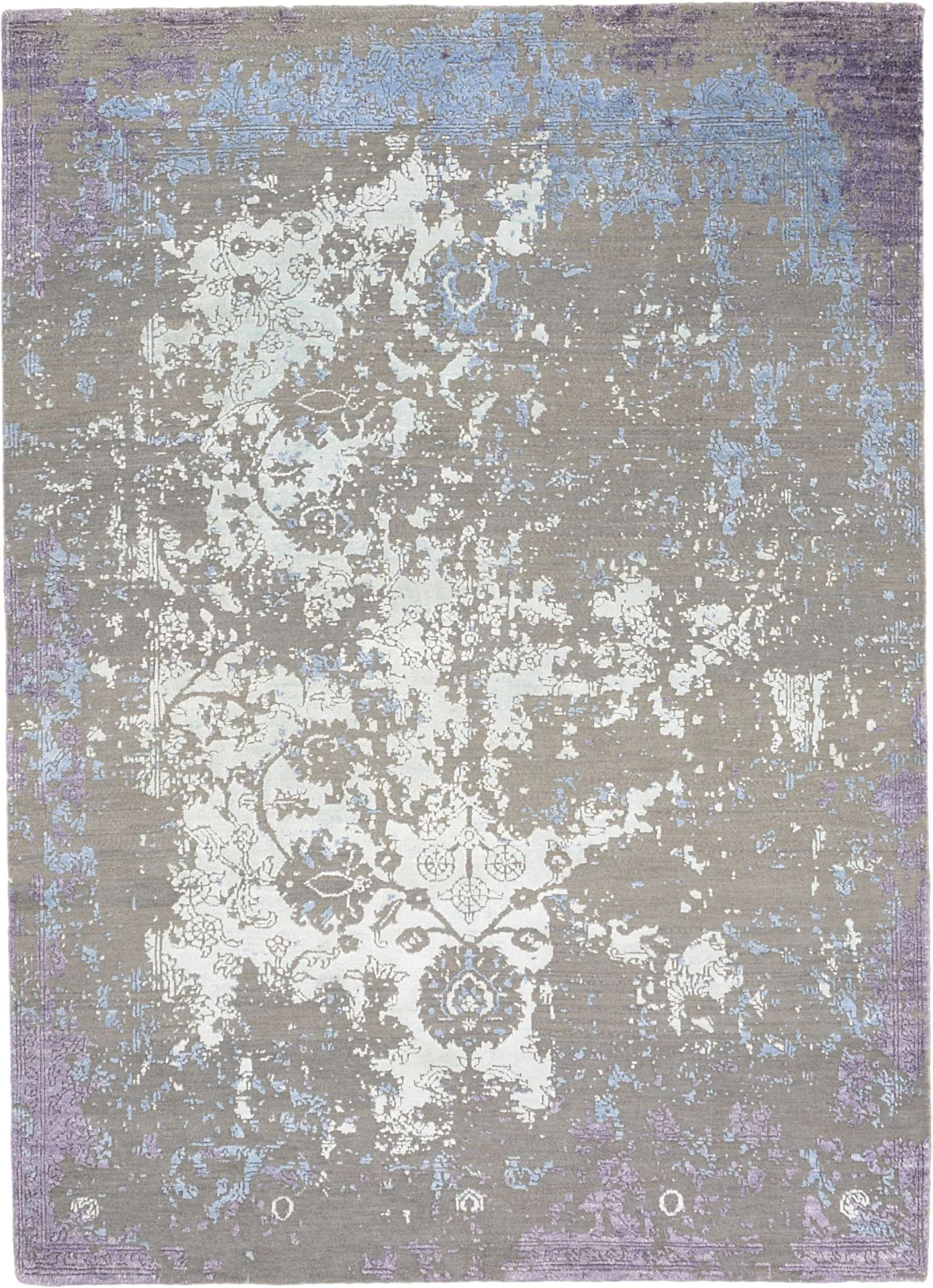 Wool Indian Rug 147 × 204 cm, hand-knotted