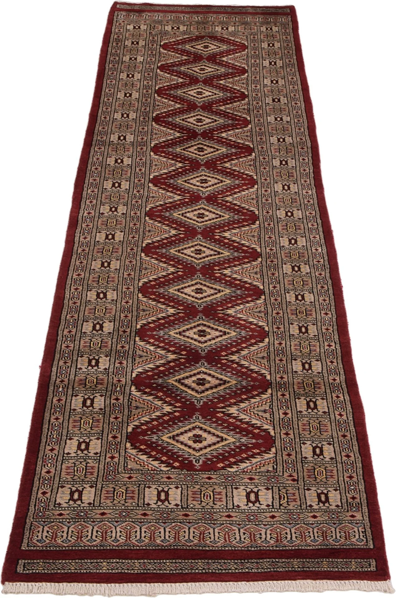 Alternative view of Pakistani Rug 75 × 301 cm in Wool, hand-knotted