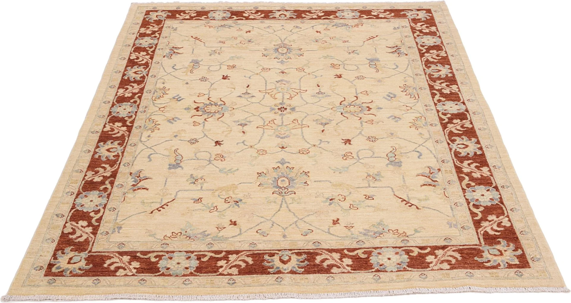 Alternative view of Ziegler Afghan Rug 175 × 234 cm in Wool, hand-knotted