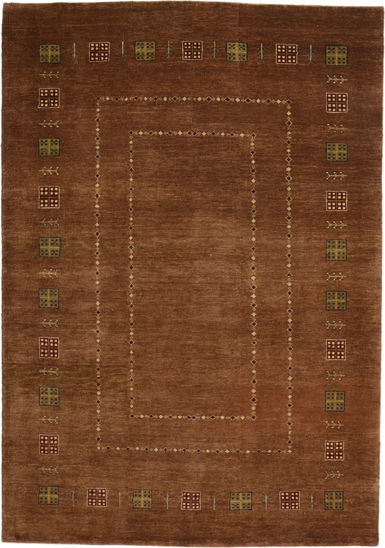 Wool Loribaft Indian Rug 142 × 202 cm, hand-knotted