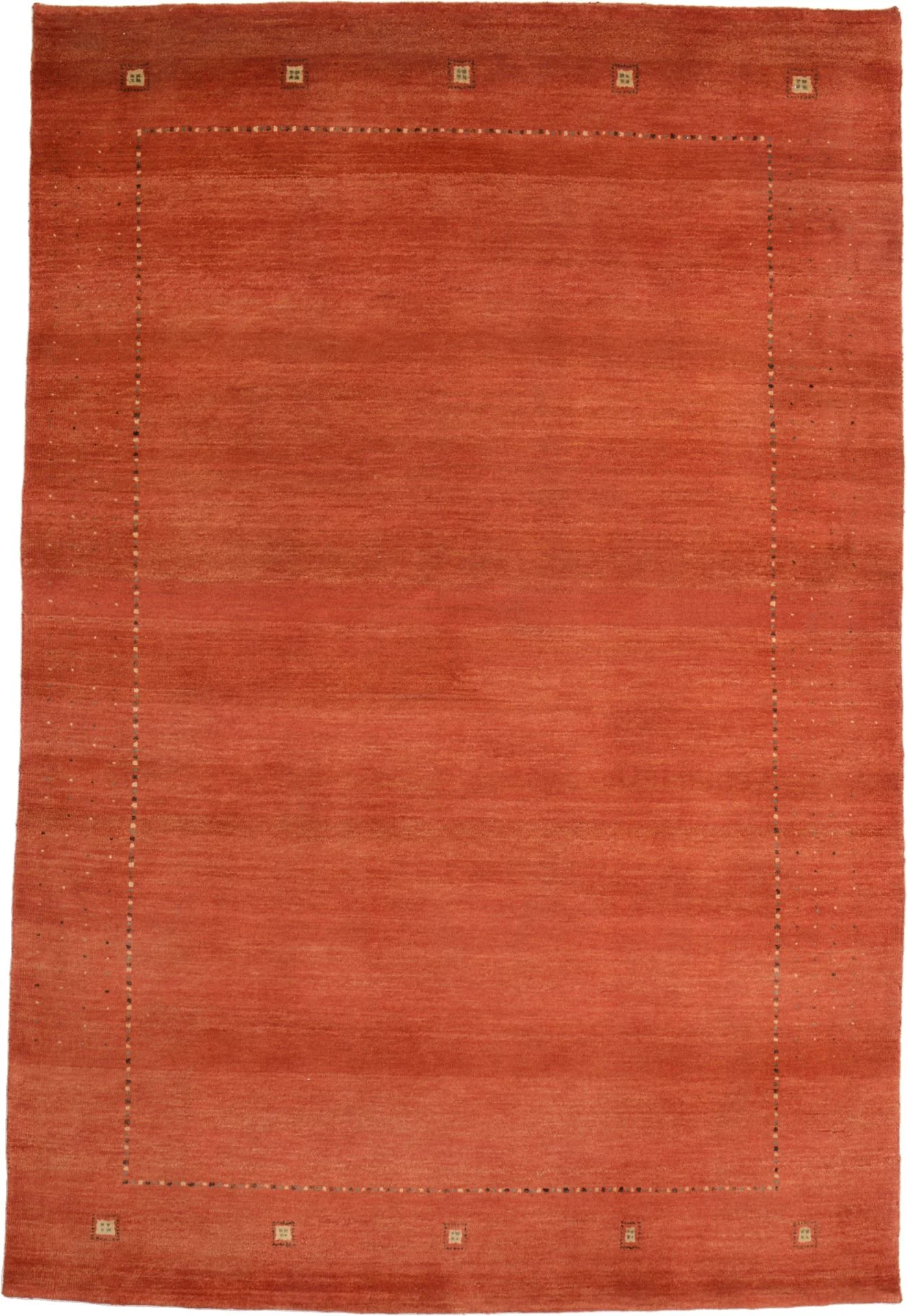 Hand-Knotted Loribaft Indian Rug, 138 × 200 cm, Wool