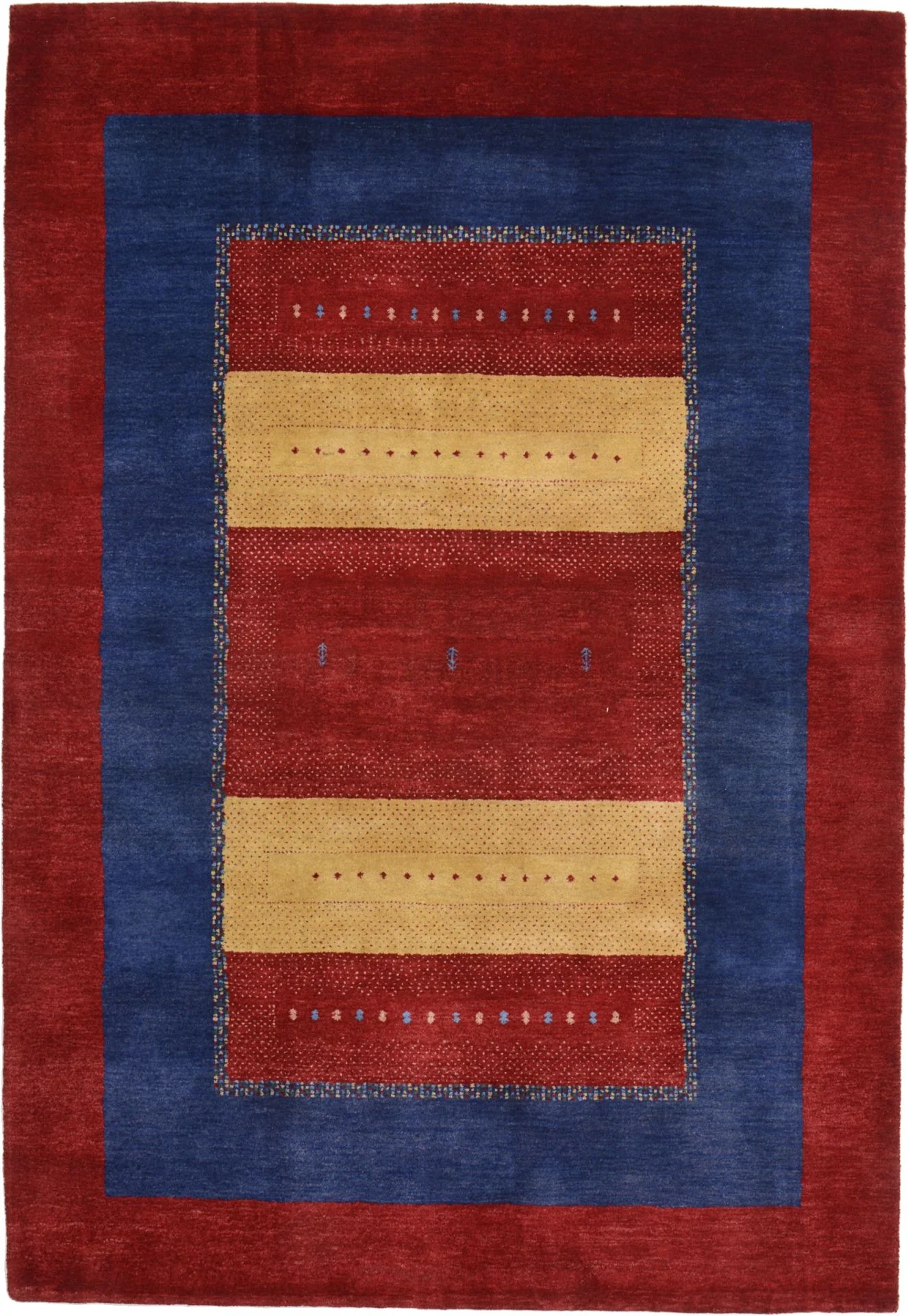 Wool Loribaft Indian Rug 142 × 205 cm, hand-knotted