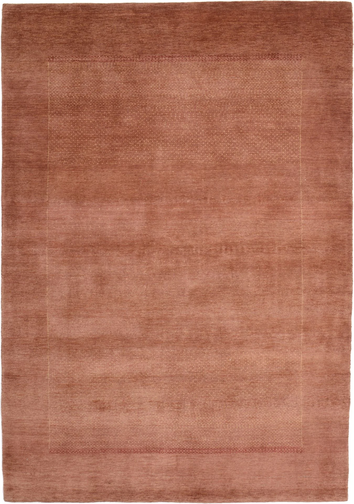 Hand-Knotted Loribaft Indian Rug, 142 × 202 cm, Wool