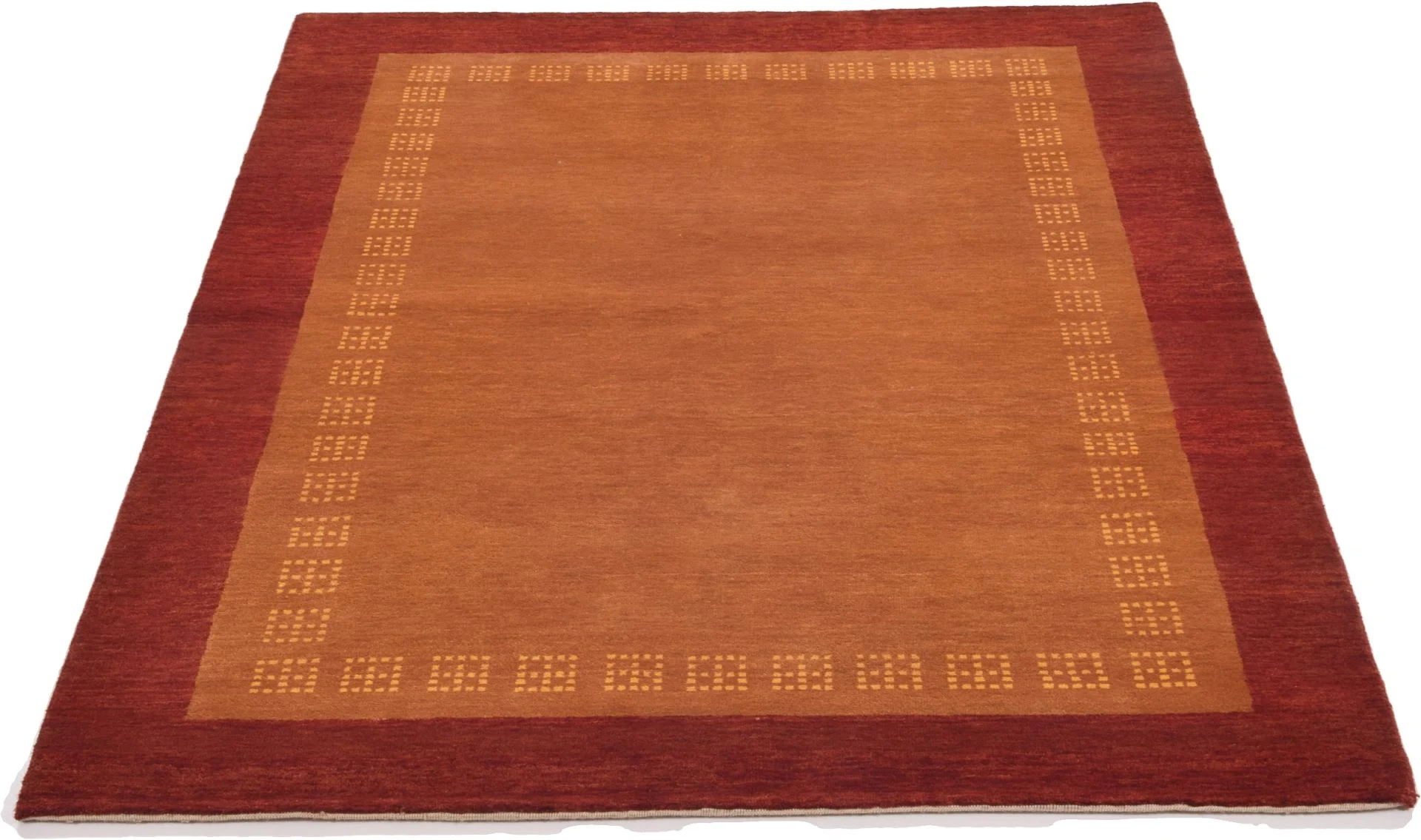 Alternative view of Hand-Knotted Loribaft Indian Rug, 144 × 201 cm, Wool