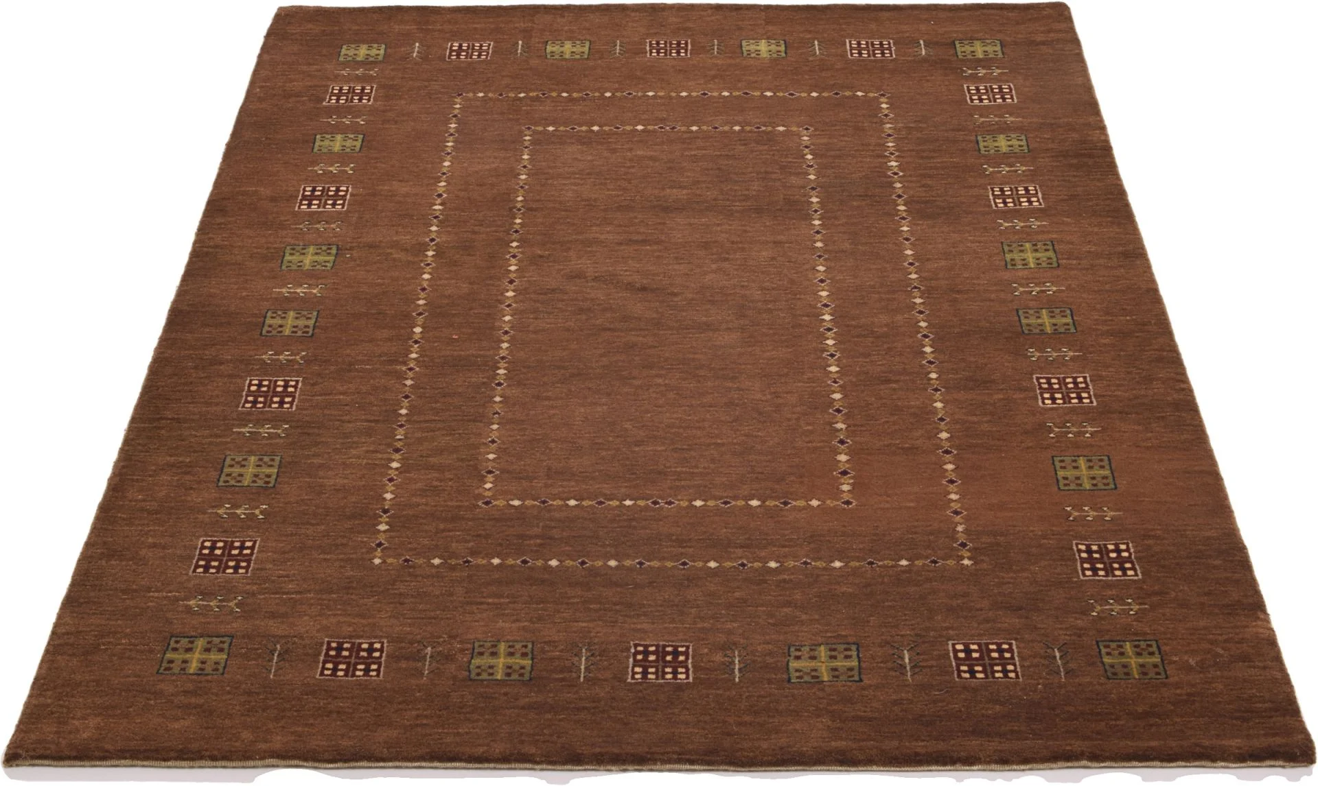 Alternative view of Wool Loribaft Indian Rug 142 × 202 cm, hand-knotted