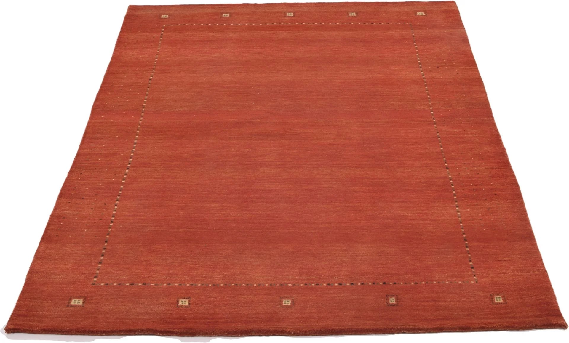 Alternative view of Hand-Knotted Loribaft Indian Rug, 138 × 200 cm, Wool