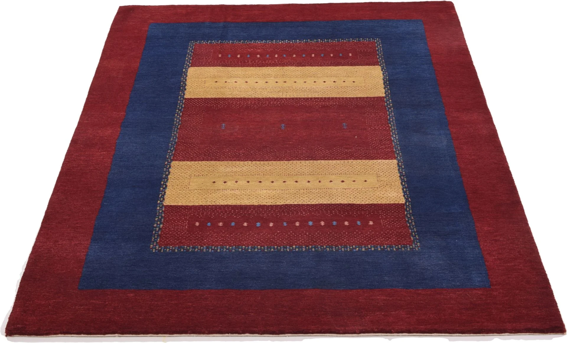 Alternative view of Wool Loribaft Indian Rug 142 × 205 cm, hand-knotted