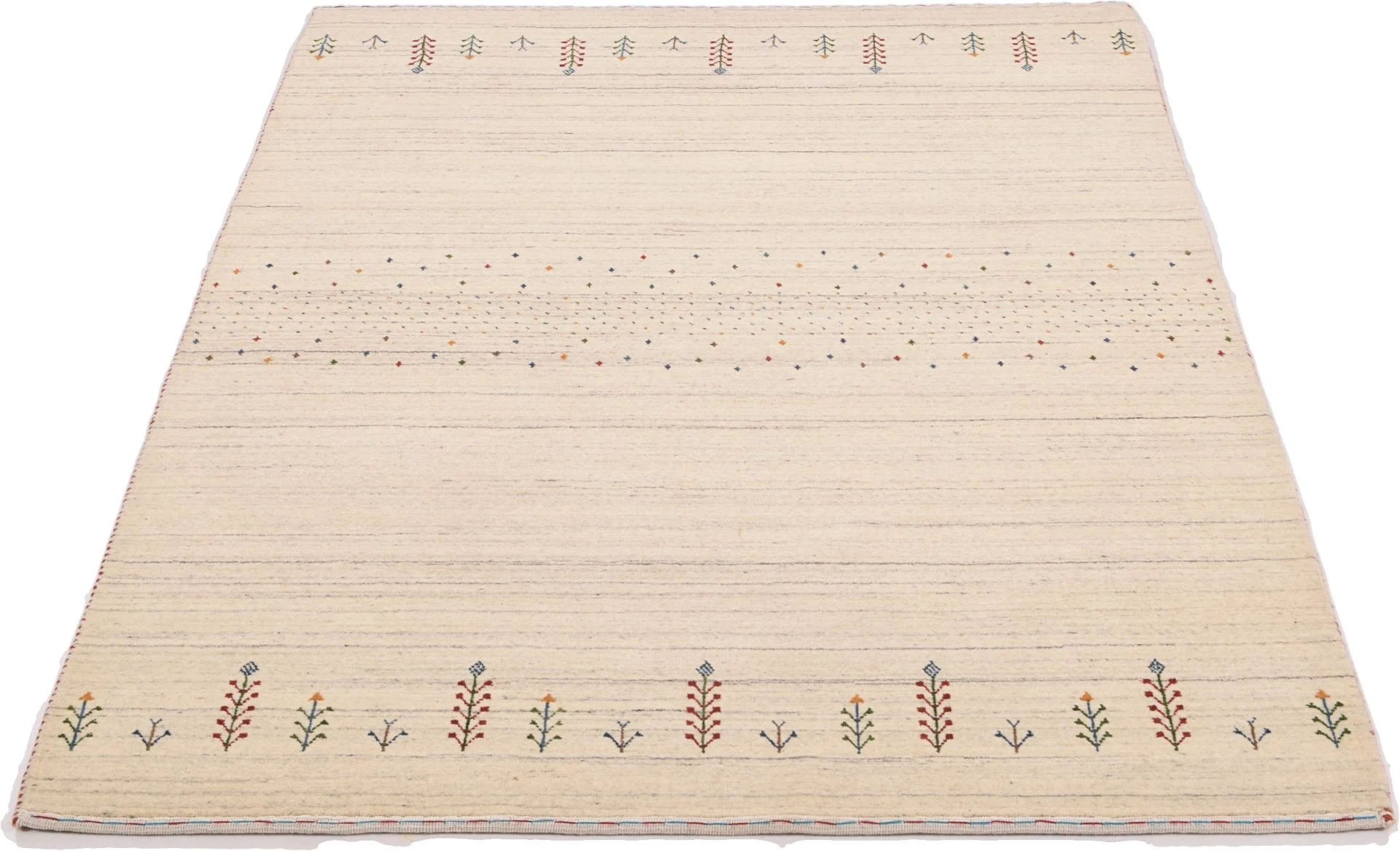 Alternative view of Wool Loribaft Indian Rug 143 × 202 cm, hand-knotted