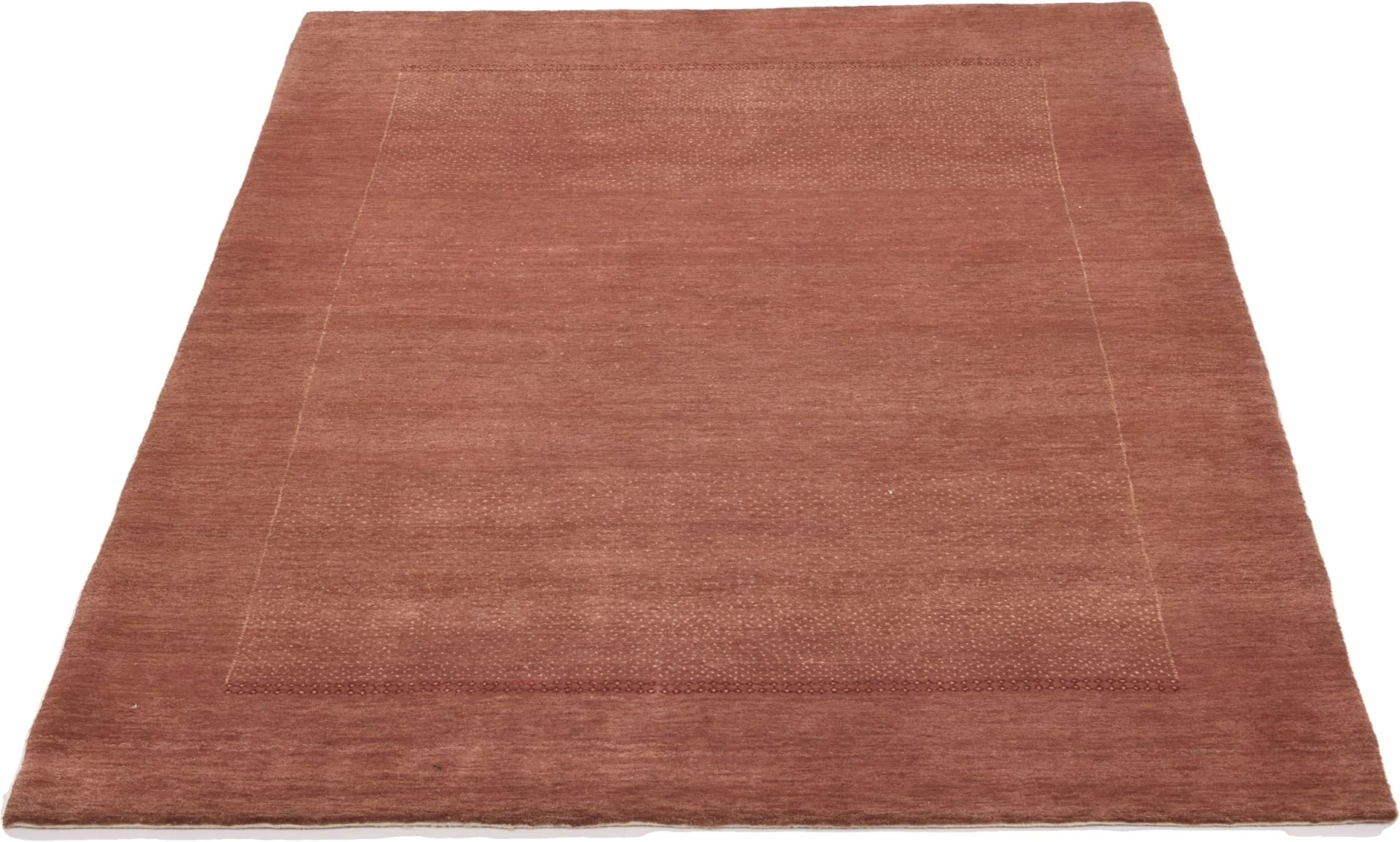 Alternative view of Hand-Knotted Loribaft Indian Rug, 142 × 202 cm, Wool