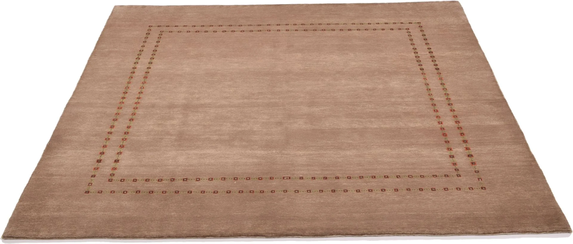 Alternative view of Loribaft Indian Rug 195 × 196 cm in Wool, hand-knotted