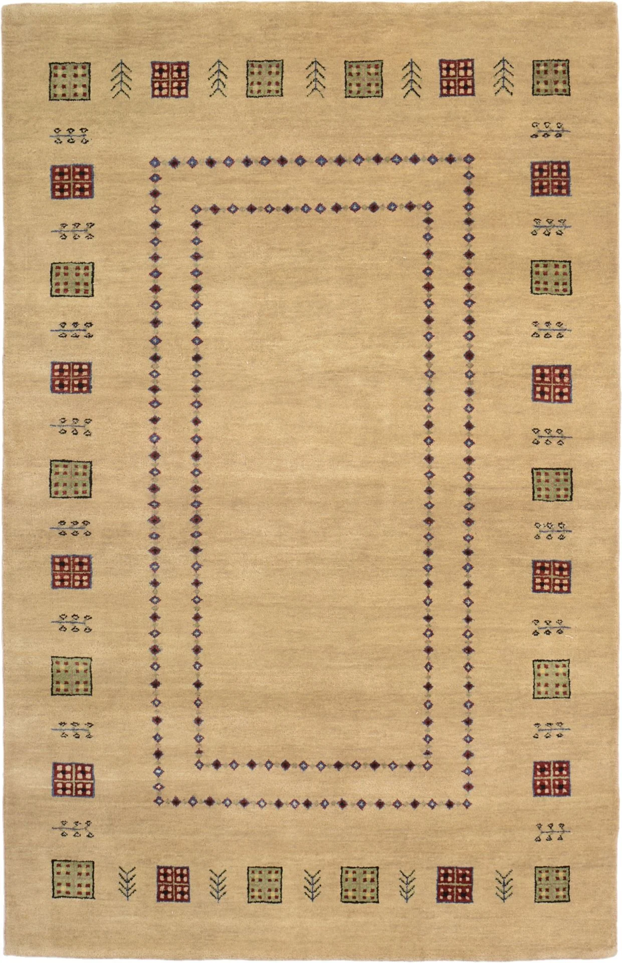 Loribaft Indian Rug 118 × 184 cm in Wool, hand-knotted
