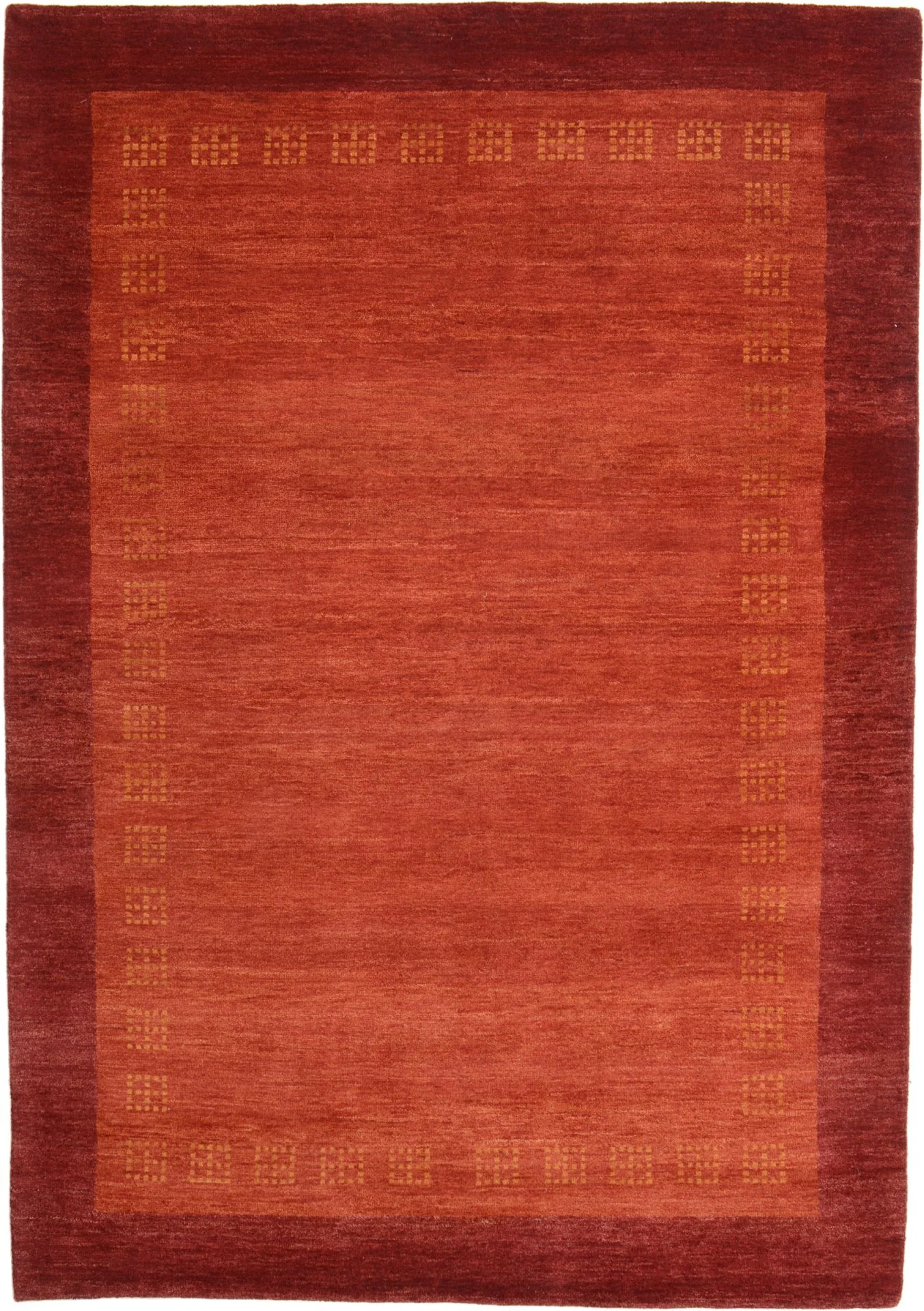 Hand-Knotted Loribaft Indian Rug, 131 × 186 cm, Wool