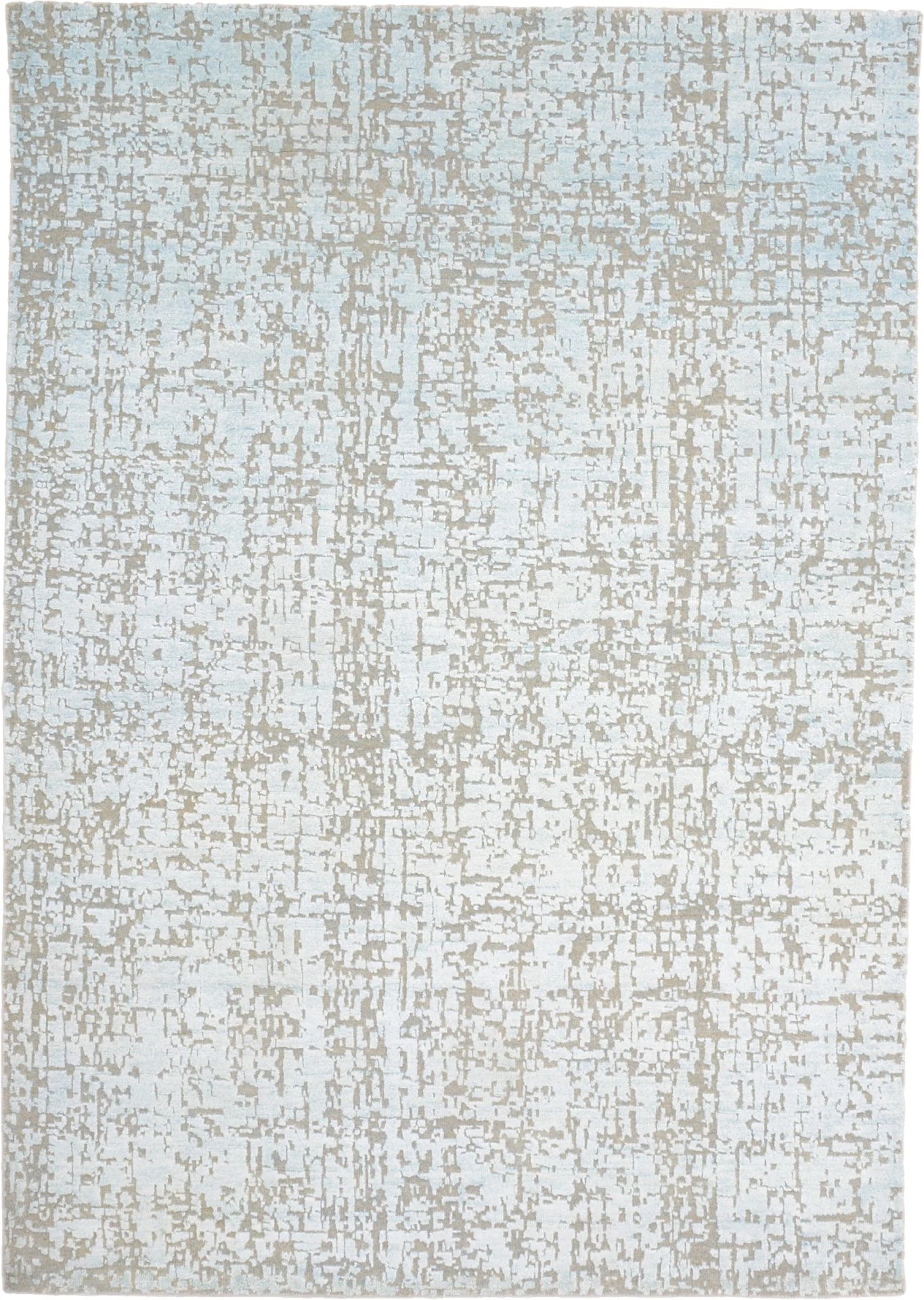 Hand-Knotted Indian Rug, 132 × 187 cm, Silk