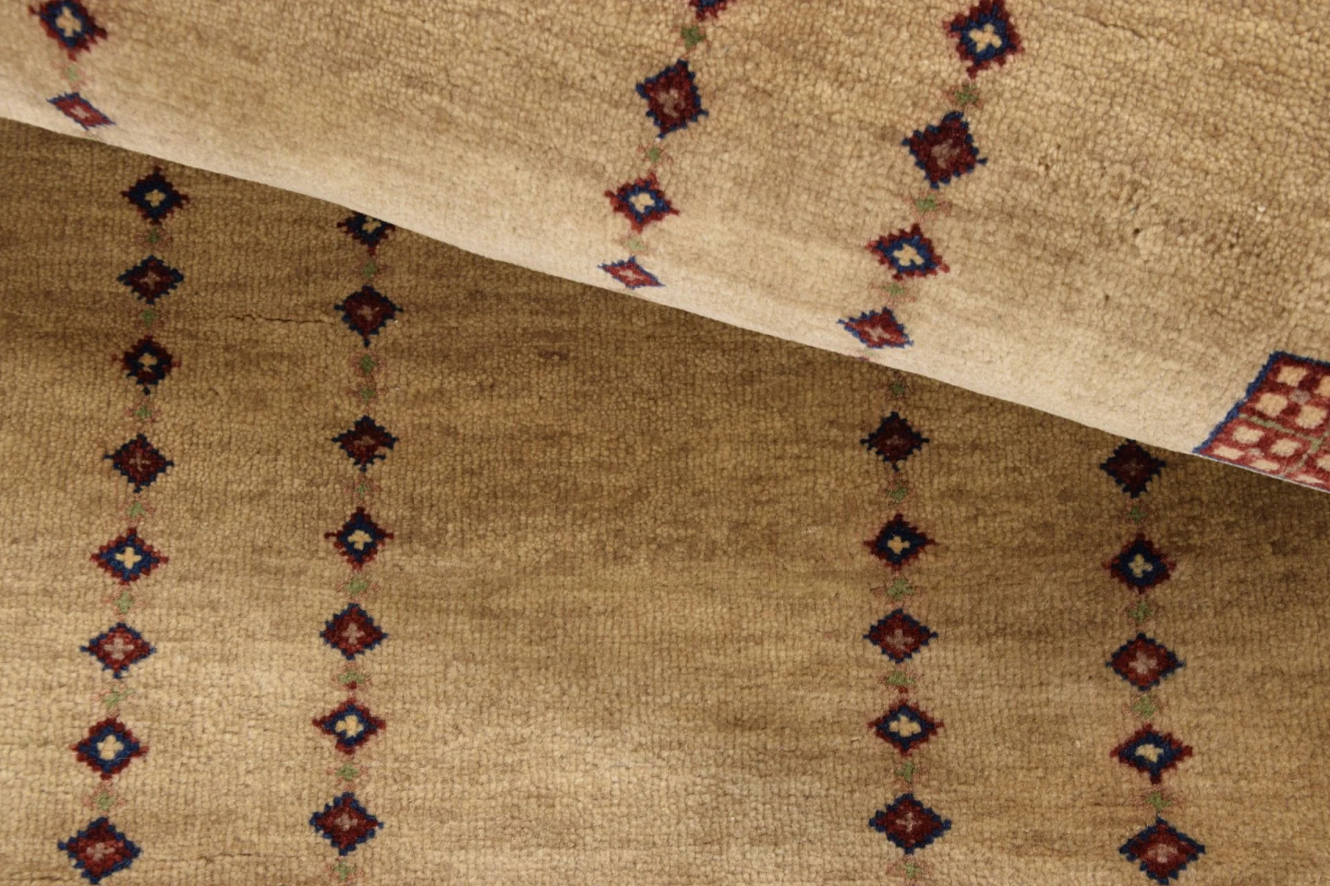 Hand-Knotted Loribaft Indian Rug, 78 × 257 cm, Wool - Image 4
