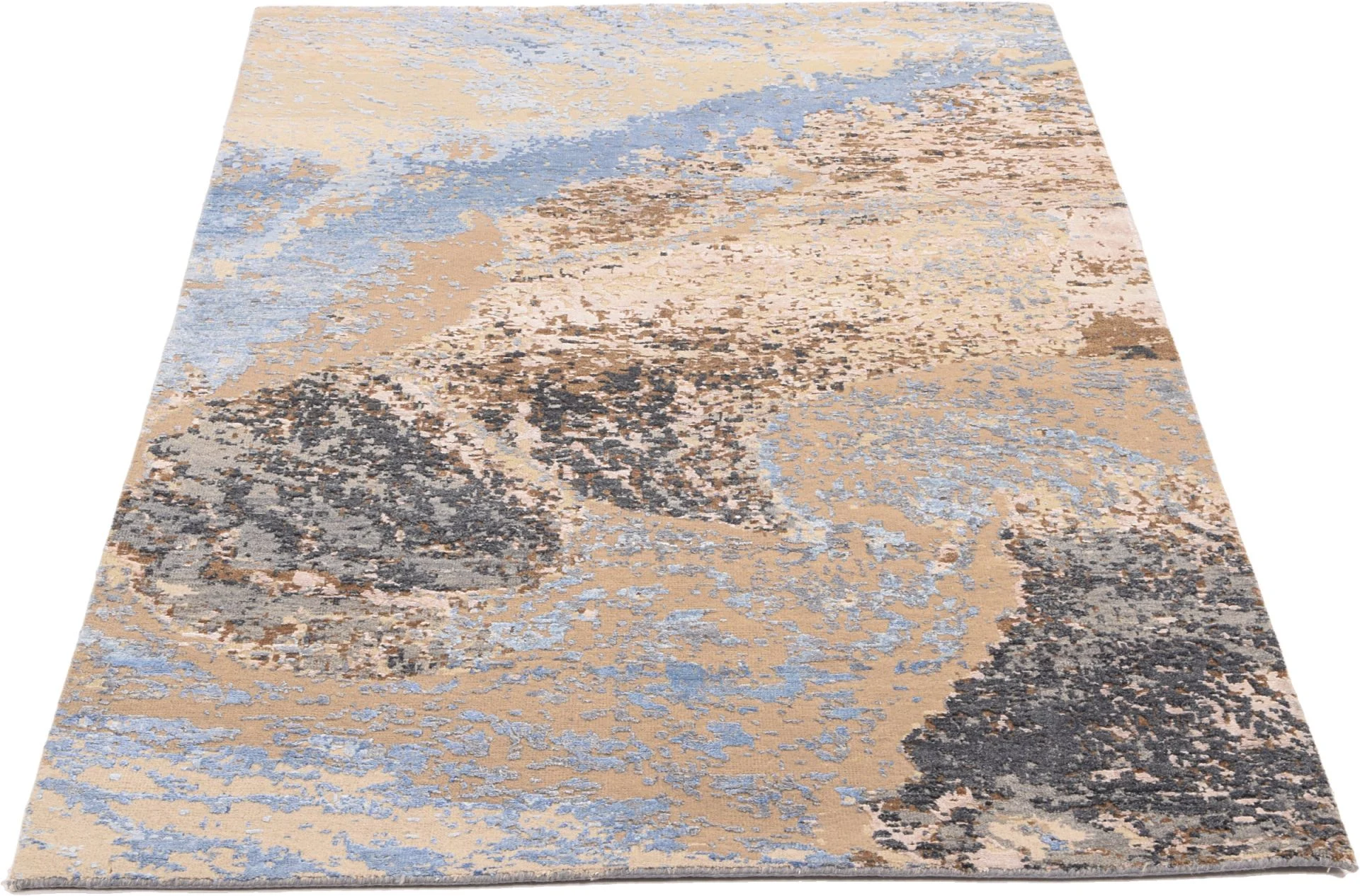 Alternative view of Hand-Knotted Indian Rug, 120 × 186 cm, Silk