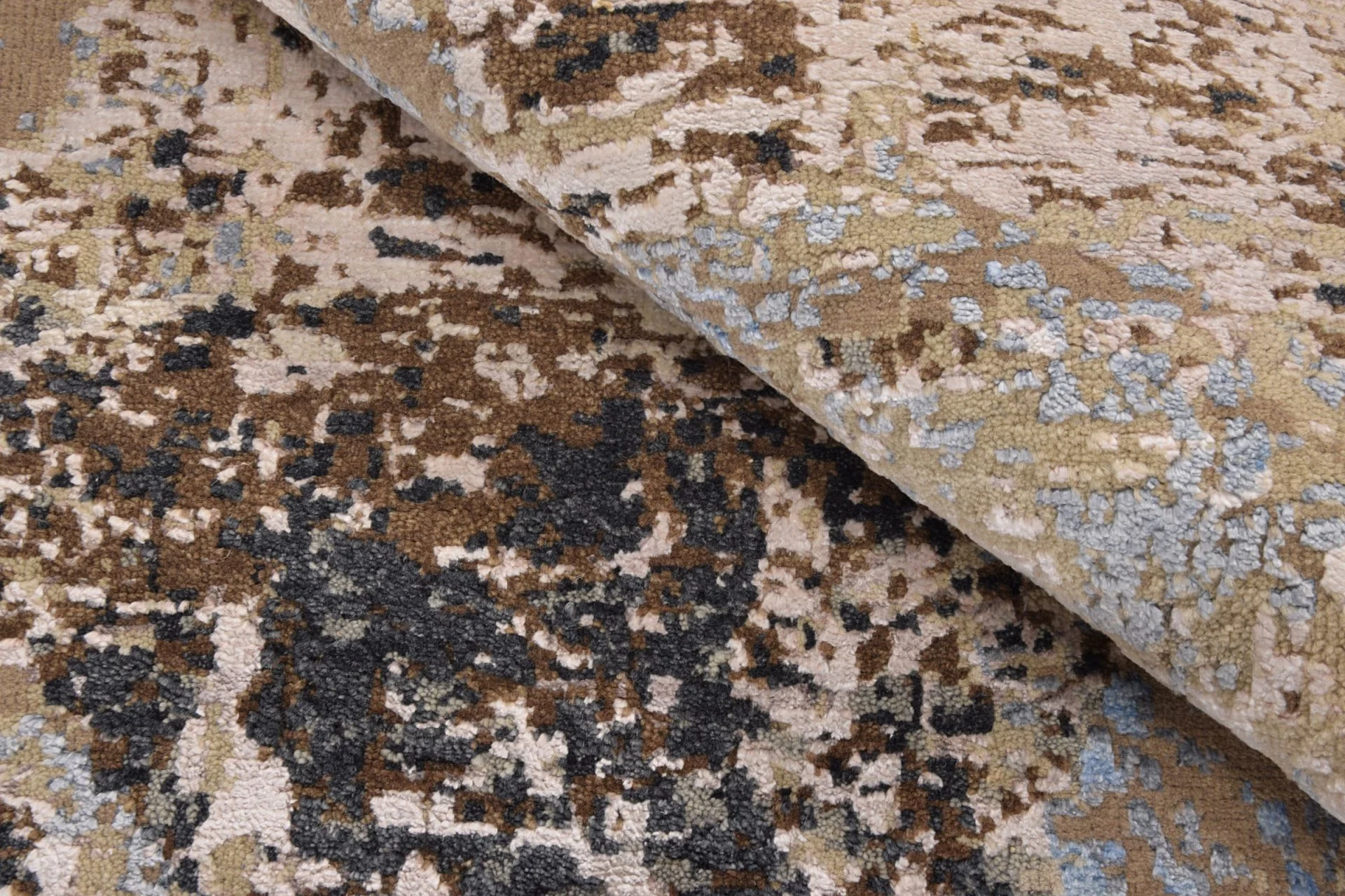 Hand-Knotted Indian Rug, 120 × 186 cm, Silk - Image 4