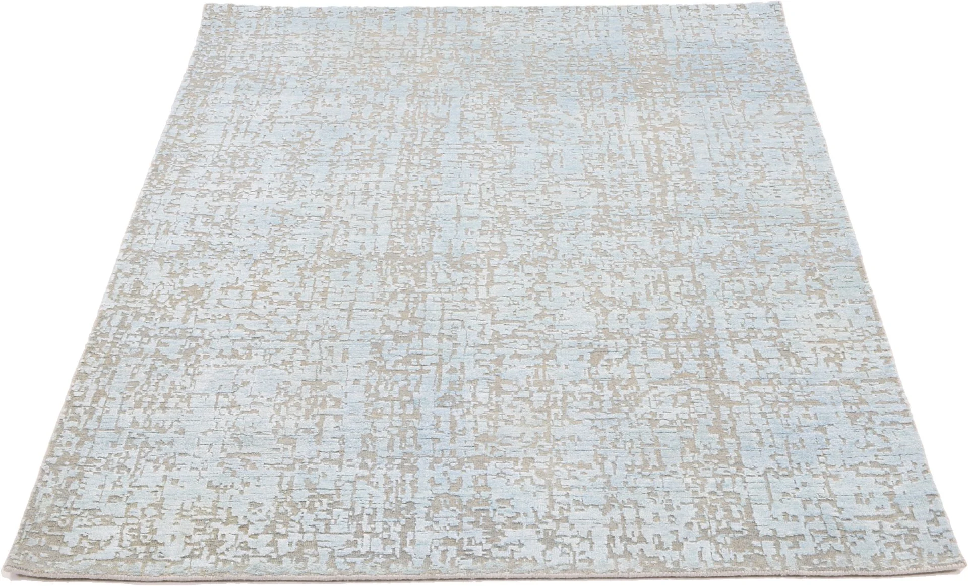 Alternative view of Hand-Knotted Indian Rug, 132 × 187 cm, Silk