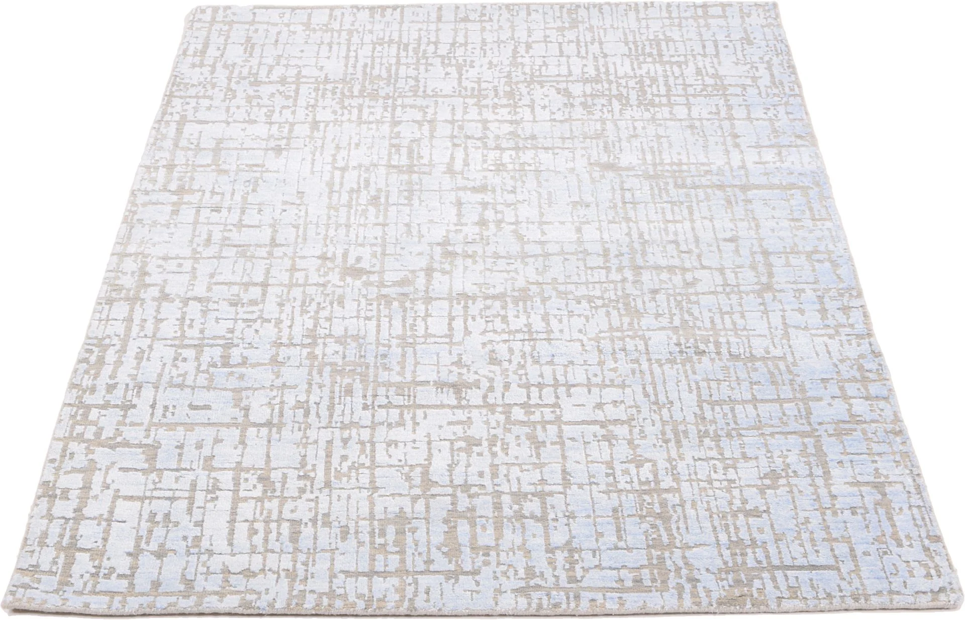 Alternative view of Hand-Knotted Indian Rug, 122 × 184 cm, Silk