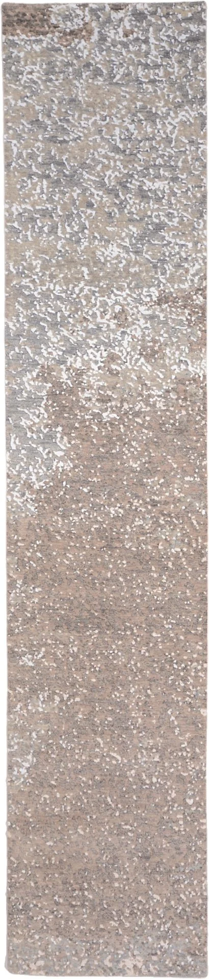 Hand-Knotted Indian Rug, 76 × 364 cm