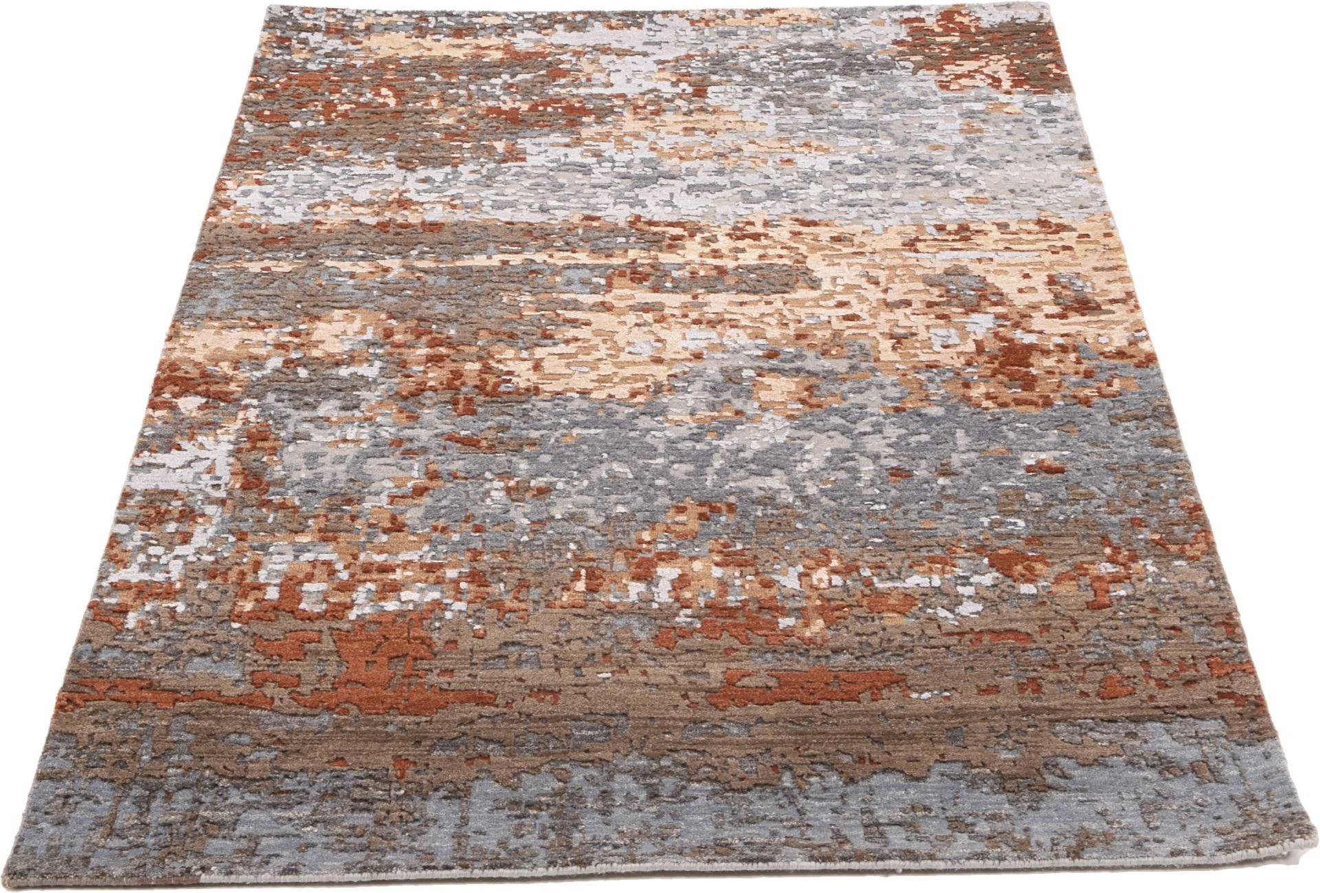 Alternative view of Indian Rug 120 × 190 cm in Silk, hand-knotted