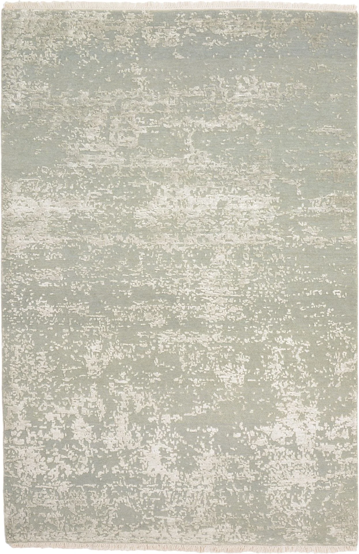 Hand-Knotted Indian Rug, 119 × 180 cm, Silk