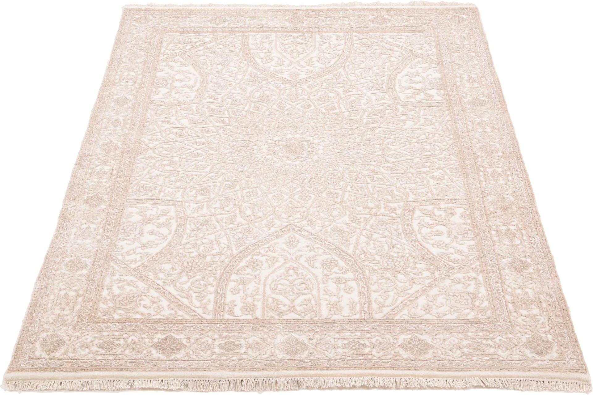 Alternative view of Hand-Knotted Tabriz Indian Rug, 119 × 181 cm