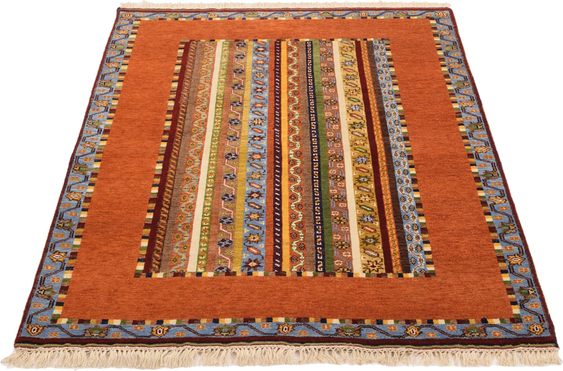 Alternative view of Loribaft Indian Rug 125 × 182 cm, hand-knotted
