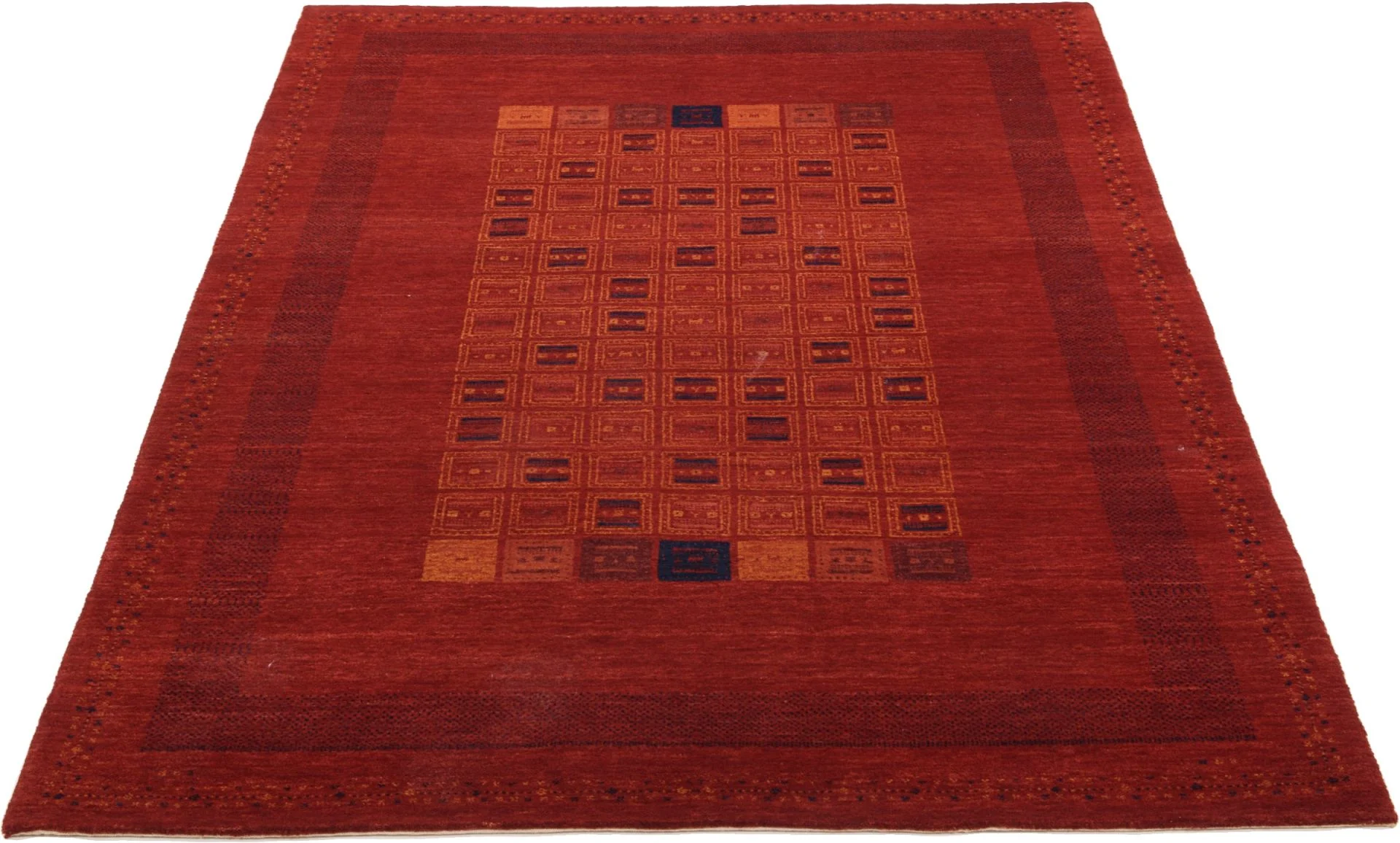 Alternative view of Loribaft Indian Rug 142 × 205 cm, hand-knotted