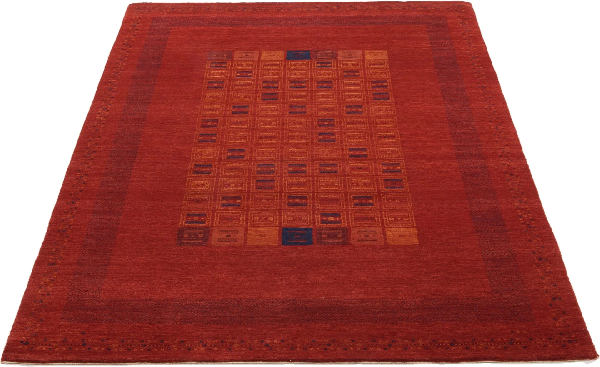 Alternative view of Hand-Knotted Loribaft Indian Rug, 140 × 203 cm